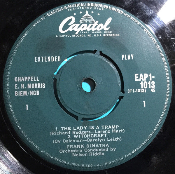 Frank Sinatra : The Lady Is A Tramp (7", EP, RP)