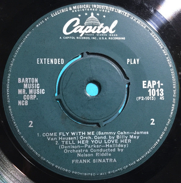 Frank Sinatra : The Lady Is A Tramp (7", EP, RP)