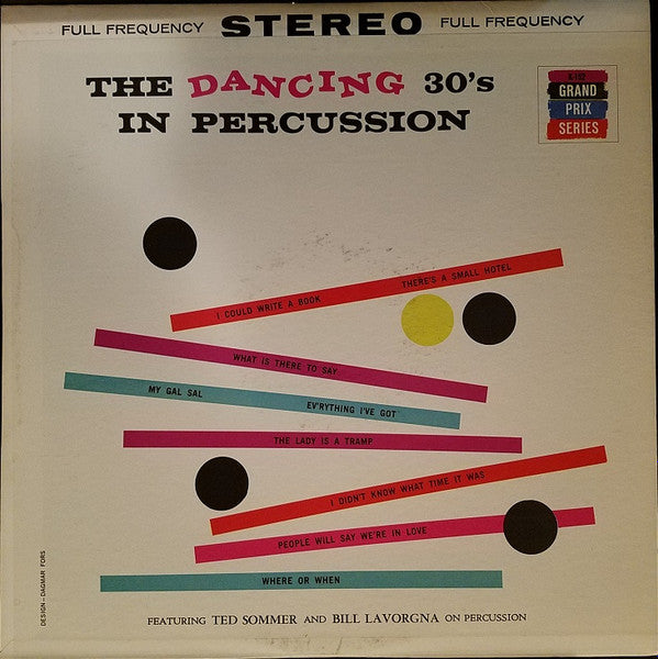 Ted Mazio Percussion Group Feat. Teddy Sommer & Bill Lavorgna : The Dancing 30's In Percussion (LP)