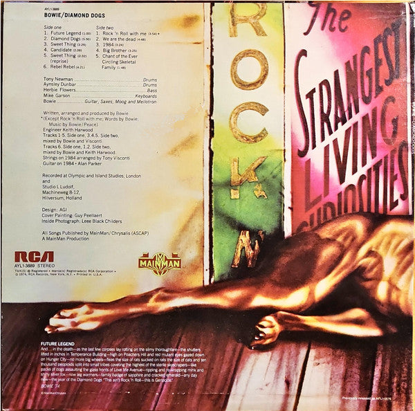 Bowie* : Diamond Dogs (LP, Album, RE)