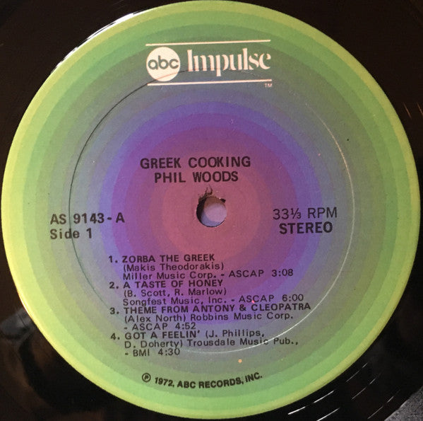 Phil Woods : Greek Cooking (LP, RE)