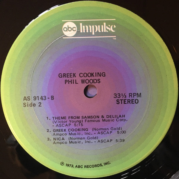 Phil Woods : Greek Cooking (LP, RE)