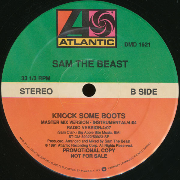 Sam The Beast : Knock Some Boots (12", Promo)