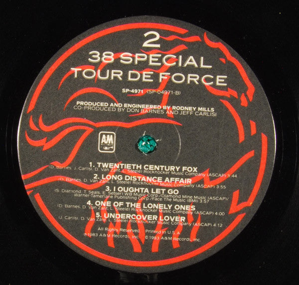 38 Special (2) : Tour De Force (LP, Album, Ind)