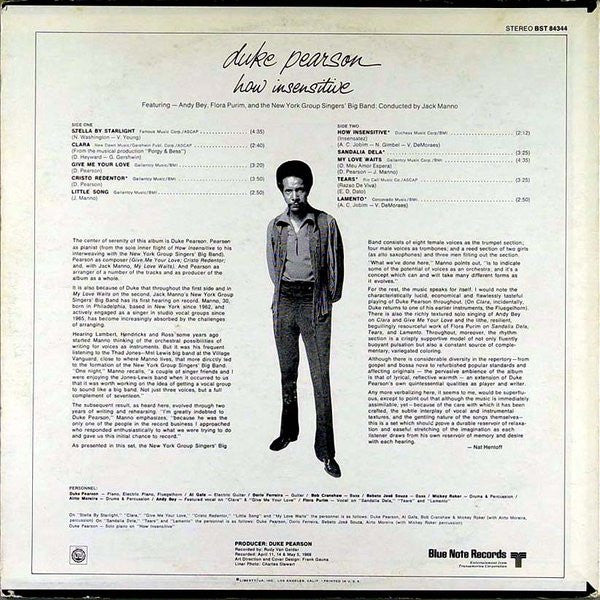 Duke Pearson : How Insensitive (LP, Album)