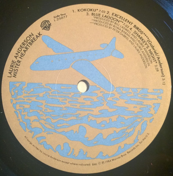 Laurie Anderson : Mister Heartbreak (LP, Album)