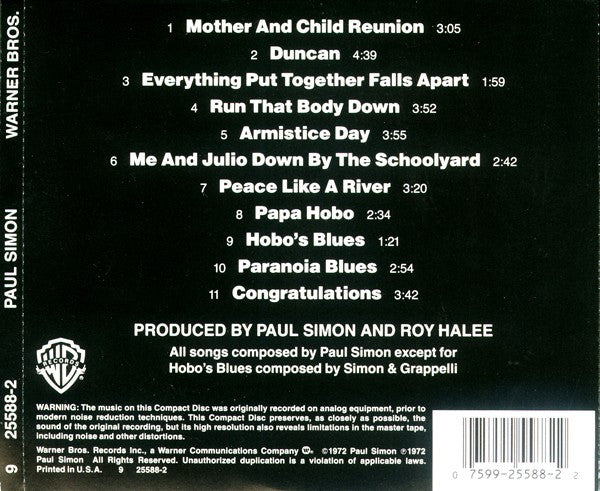 Paul Simon : Paul Simon (CD, Album, RE)