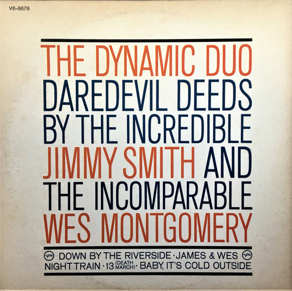 Jimmy Smith & Wes Montgomery : Jimmy & Wes - The Dynamic Duo (LP, Album, Gat)