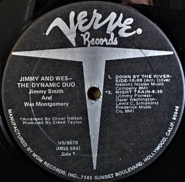 Jimmy Smith & Wes Montgomery : Jimmy & Wes - The Dynamic Duo (LP, Album, Gat)