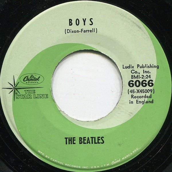 The Beatles : Kansas City / Boys (7", Single, Gre)