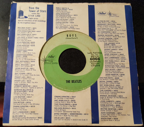 The Beatles : Kansas City / Boys (7", Single, Gre)