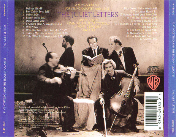 Elvis Costello And Brodsky Quartet : The Juliet Letters (CD, Album)