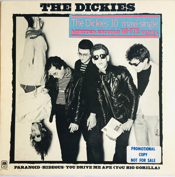 The Dickies : Paranoid ▪ Hideous ▪ You Drive Me Ape (You Big Gorilla) (10", Maxi, Ltd, Promo, Whi)