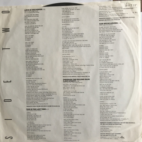 Teddy Pendergrass : Joy (LP, Album, Promo, Spe)