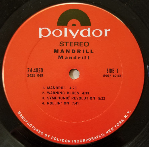 Mandrill : Mandrill (LP, Album, Pit)