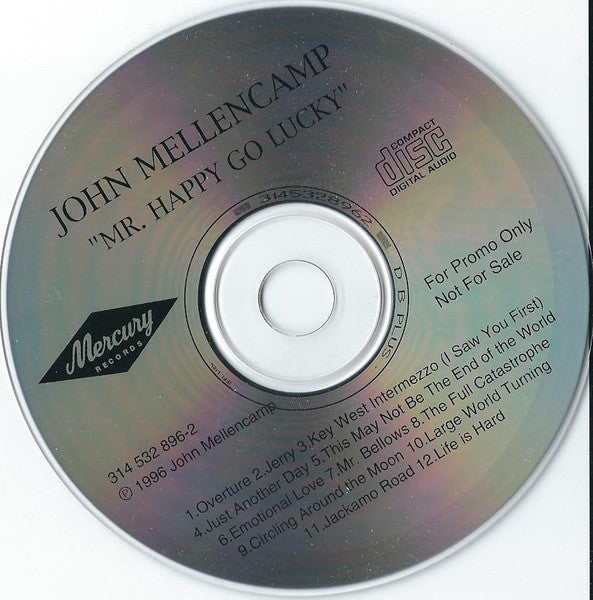 John Cougar Mellencamp : Mr. Happy Go Lucky (2xCD, Album, Ltd, Promo)