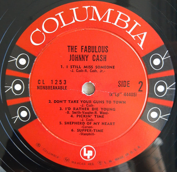 Johnny Cash : The Fabulous Johnny Cash (LP, Album, Mono)