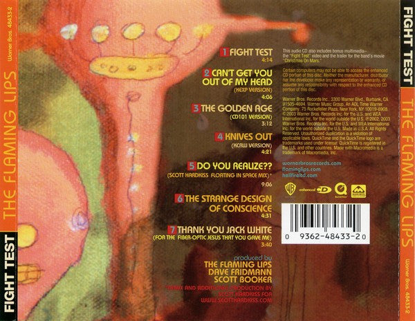 The Flaming Lips : Fight Test (CD, EP, Enh, WEA)
