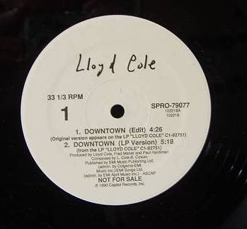 Lloyd Cole : Downtown (12", Promo)