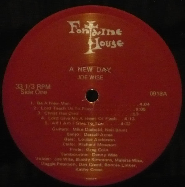 Joe Wise (3) : A New Day (LP, Album)