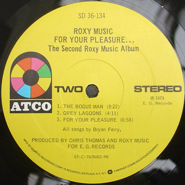 Roxy Music : For Your Pleasure... (LP, Album, RE, Pre)
