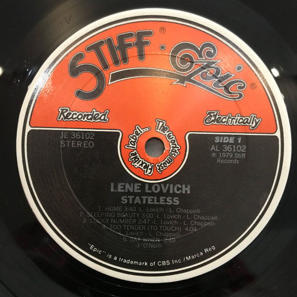 Lene Lovich : Stateless (LP, Album, Car)