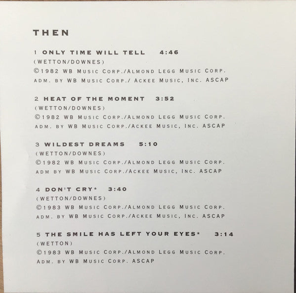 Asia (2) : Then & Now (CD, Comp, Promo)