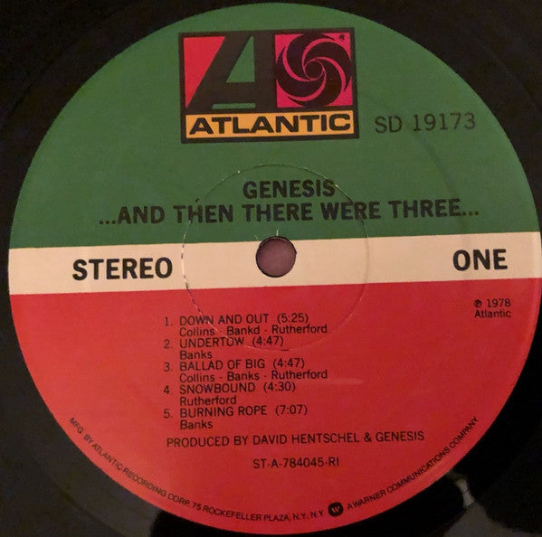 Genesis : ...And Then There Were Three... (LP, Album)