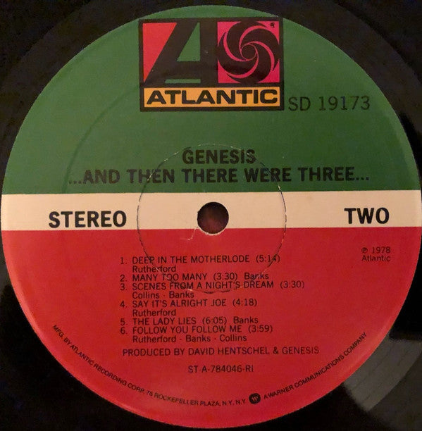 Genesis : ...And Then There Were Three... (LP, Album)