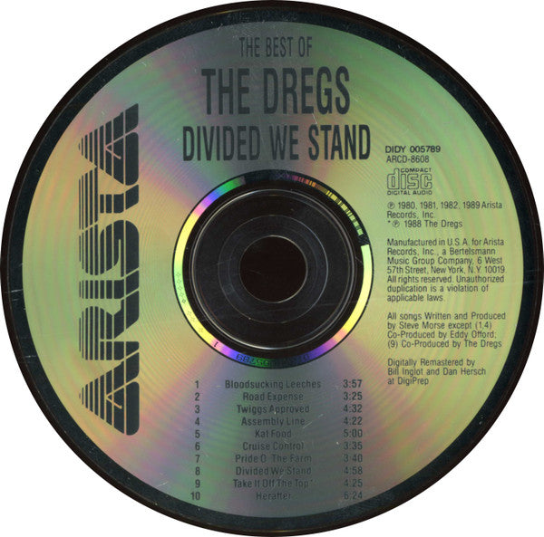 Dixie Dregs : The Best Of The Dregs: Divided We Stand (CD, Comp)