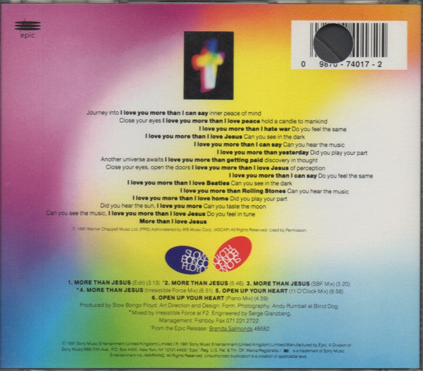Slow Bongo Floyd : More Than Jesus (CD, Maxi)