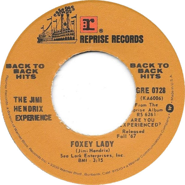 The Jimi Hendrix Experience : Purple Haze / Foxey Lady (7", Single, RE, Jac)