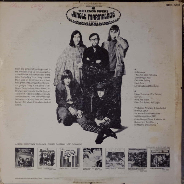 The Lemon Pipers : Jungle Marmalade (LP, Album, San)