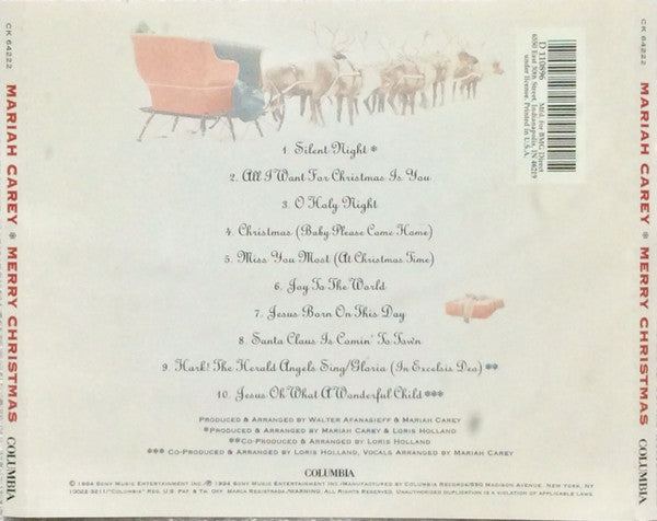 Mariah Carey : Merry Christmas (CD, Album, Club, BMG)