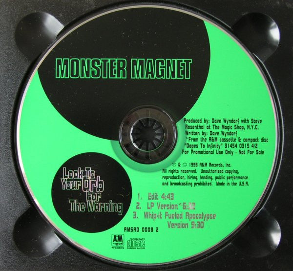 Monster Magnet : Look To Your Orb For The Warning (CD, Single, Promo, Dig)