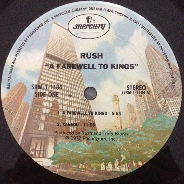 Rush : A Farewell To Kings (LP, Album, Gat)