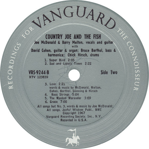 Country Joe And The Fish : Electric Music For The Mind And Body (LP, Album, Mono, San)