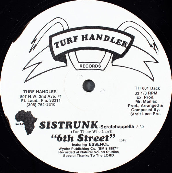 Grandsinister Ice & DJ Pistal Pee : Sistrunk (12")