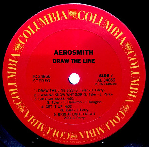 Aerosmith : Draw The Line (LP, Album, Pit)
