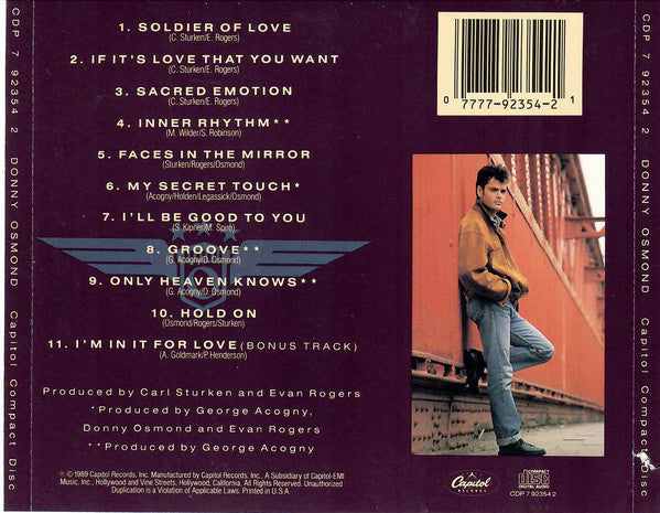 Donny Osmond : Donny Osmond (CD, Album)