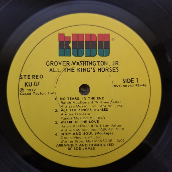 Grover Washington, Jr. : All The King's Horses (LP, Album)