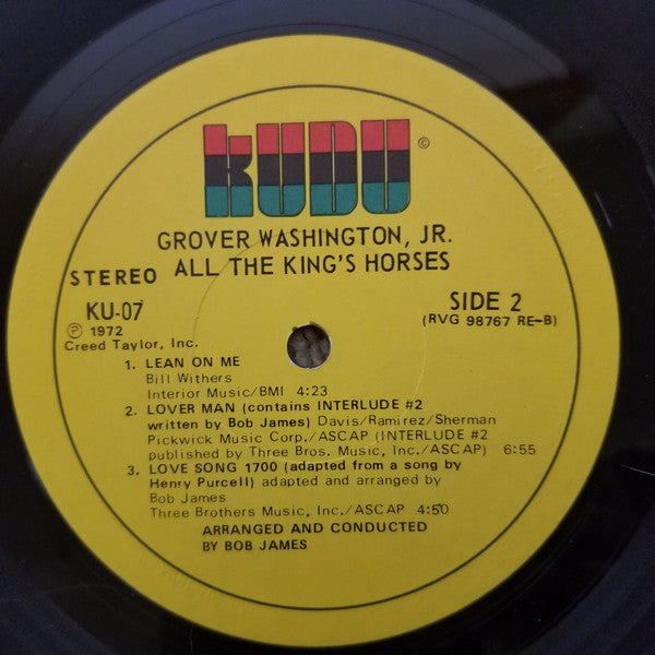 Grover Washington, Jr. : All The King's Horses (LP, Album)