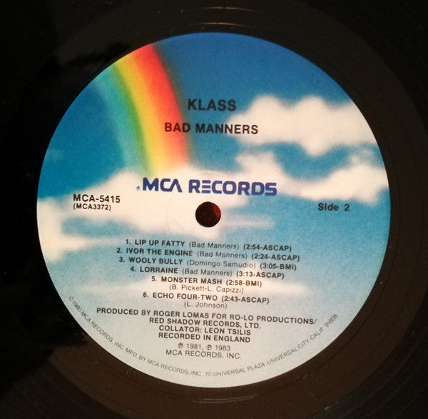 Bad Manners : Klass (LP, Comp)