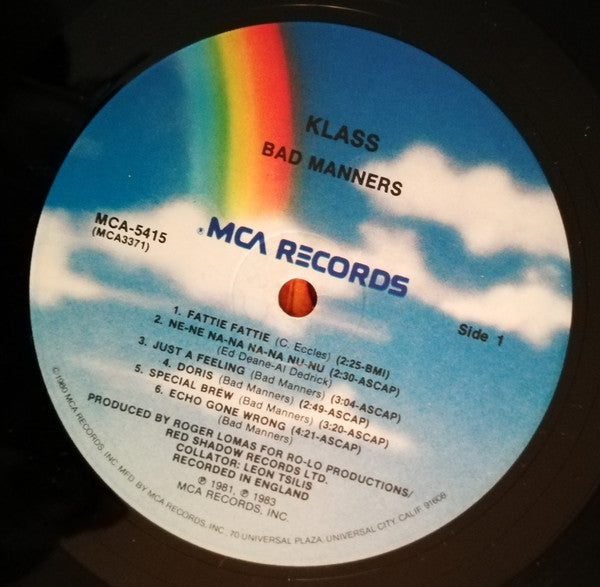 Bad Manners : Klass (LP, Comp)