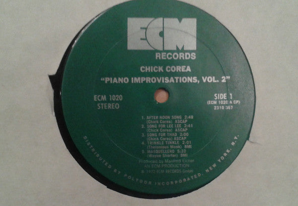 Chick Corea : Piano Improvisations, Vol. 2 (LP, Album)