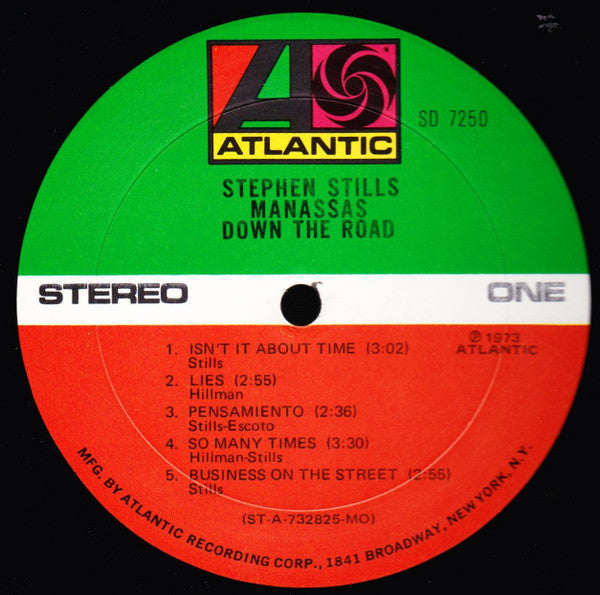 Stephen Stills, Manassas : Down The Road (LP, Album, MO )