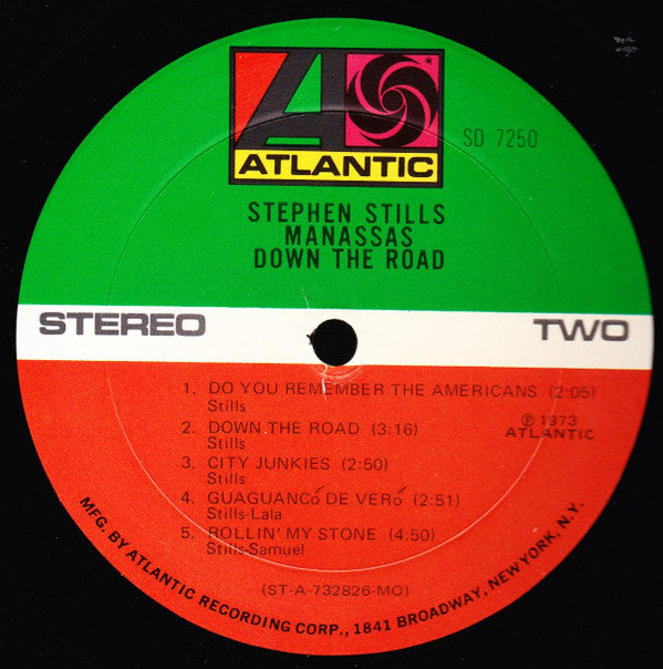 Stephen Stills, Manassas : Down The Road (LP, Album, MO )