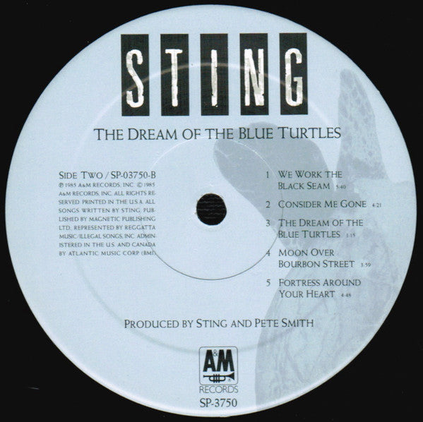 Sting : The Dream Of The Blue Turtles (LP, Album, Eur)