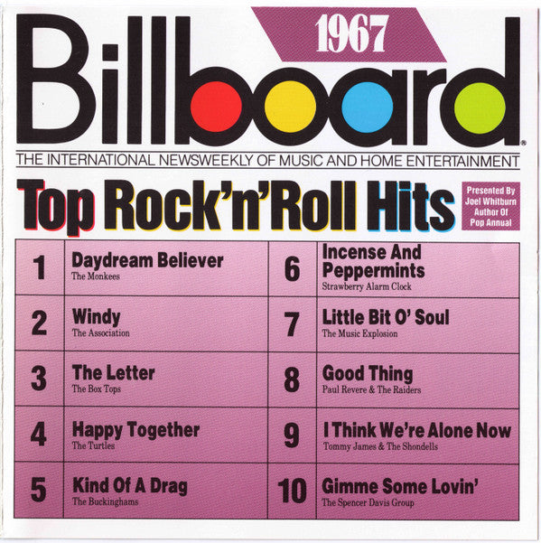 Various : Billboard Top Rock'N'Roll Hits - 1967 (CD, Comp)