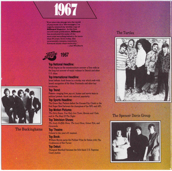 Various : Billboard Top Rock'N'Roll Hits - 1967 (CD, Comp)
